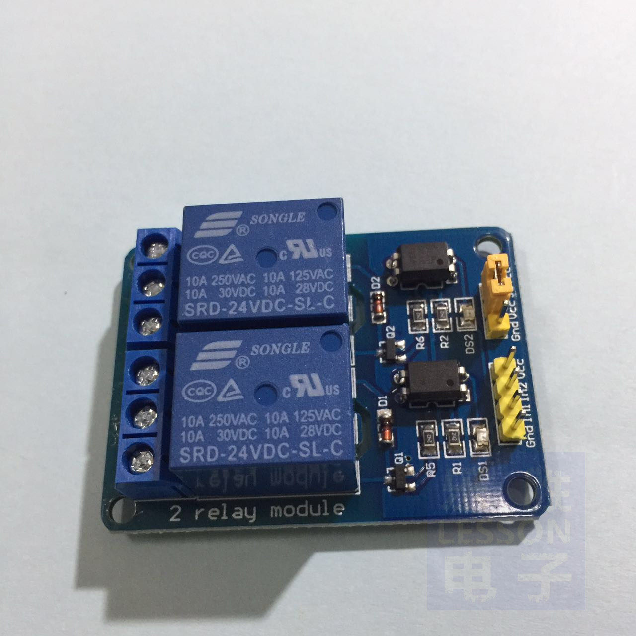 2路电磁继电器模块24v可选光耦保护clp控制arduino系列