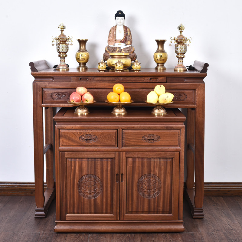 香花花梨实木供桌供台神台家用佛龛佛柜客厅供桌
