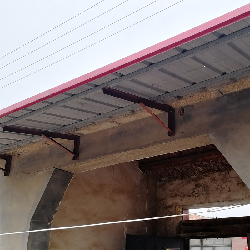 雨棚雨搭房檐角钢角铁镀锌热镀窗户支架梁雨搭雨棚