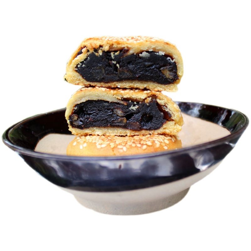 月饼贵州安顺洗沙麻饼老式火腿叉烧豆沙多口月饼