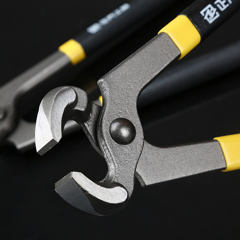 平口胡桃钳子虎头钳扎线修鞋钳鞋钉钳田螺剪起钉子拔钉器拔钉钳子