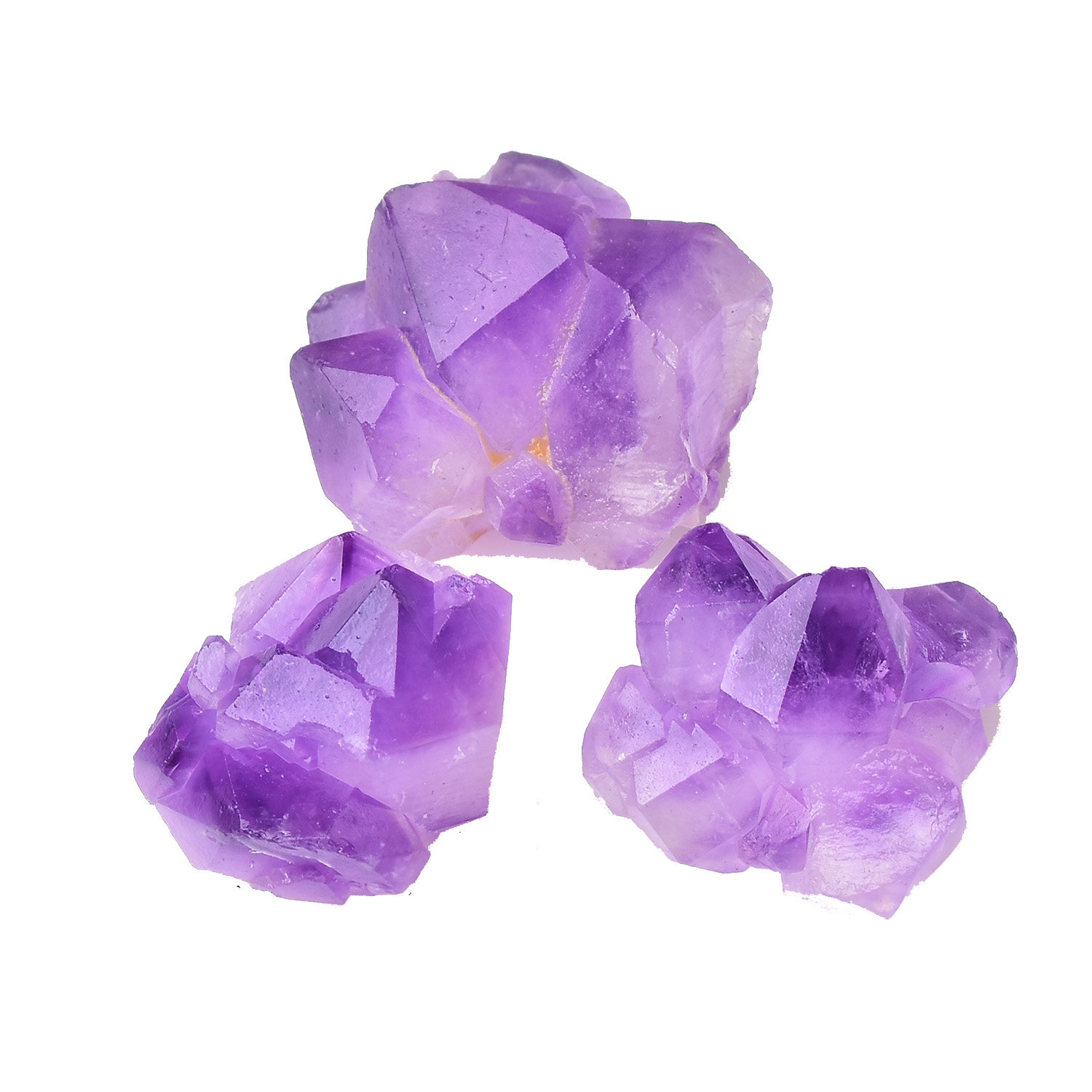 天然紫水晶原石裸石紫晶紫晶花花芽骨干矿石多尖奇石