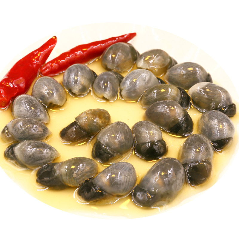 新鲜小包东港海鲜腌制生食包装螺蓝袋醉泥罐头泥螺
