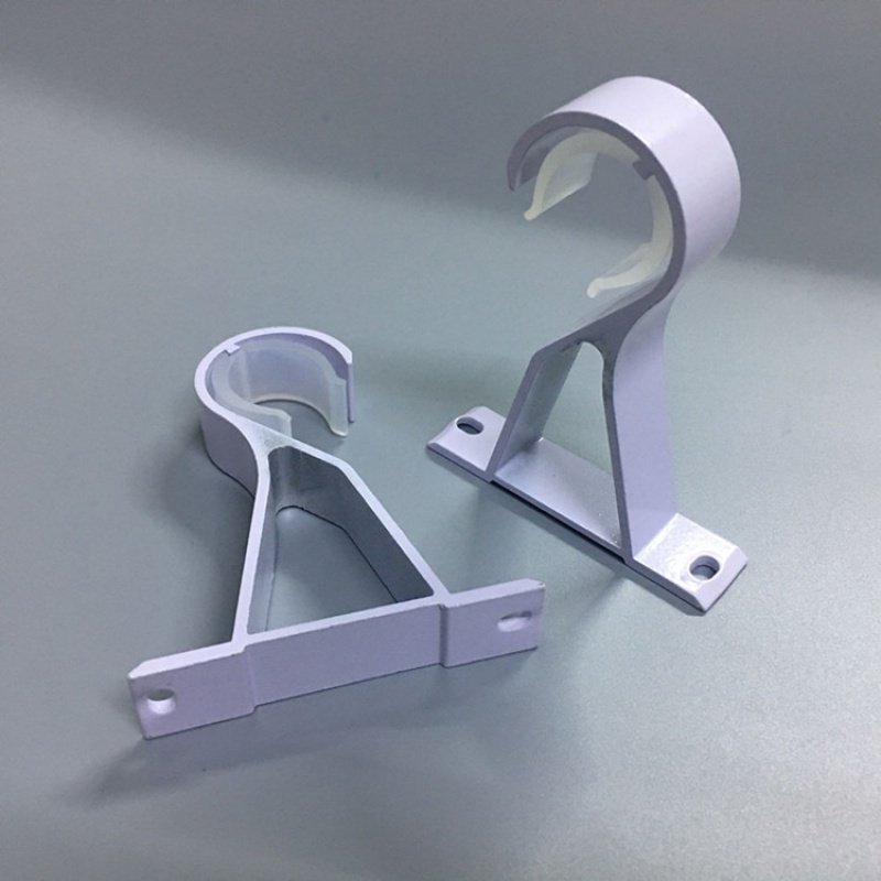 窗帘罗马支架底座托顶挂钩架子铝合金单杆固定窗帘杆