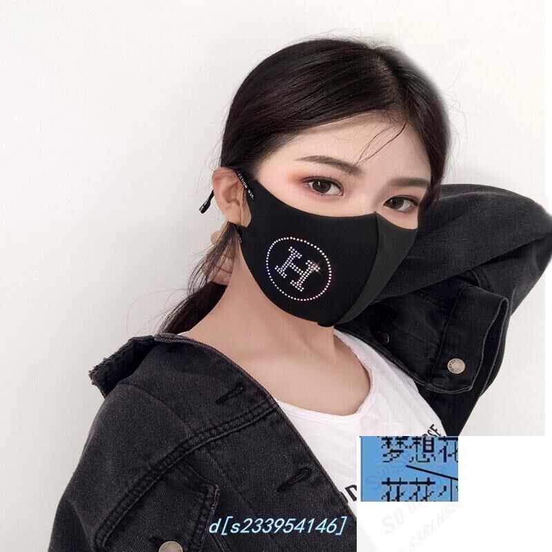 元高颜值闪钻带钻口罩水钻立体水晶烫钻女神口罩