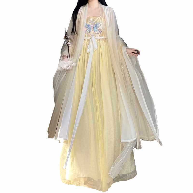 十里香原创汉服女【星月流光】唐制诃子裙大袖衫绣花仙气春夏正品