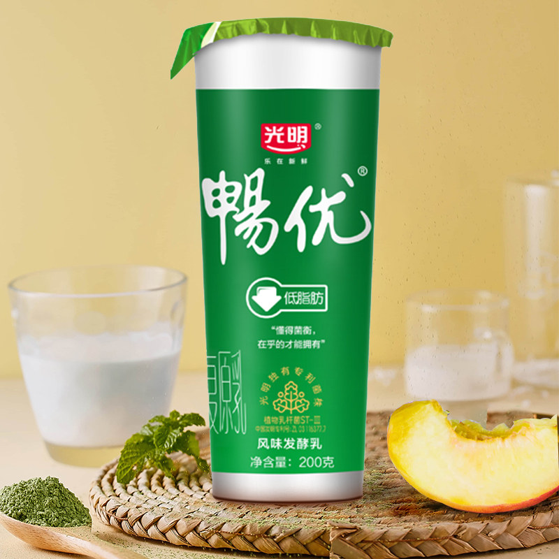 【天猫周期购】光明随心订畅优风味发酵乳低脂酸牛奶200g低温酸奶