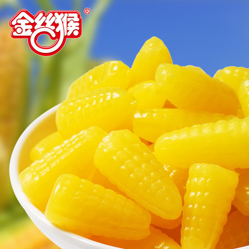 金丝猴玉米硬糖500g休闲零食儿时喜糖经典怀旧传统糖果