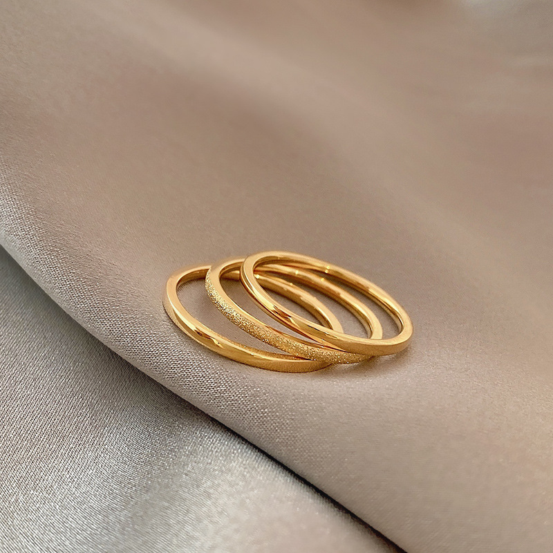 韩版时尚潮流素圈戒指指环三生三世情侣个性手饰饰品戒指