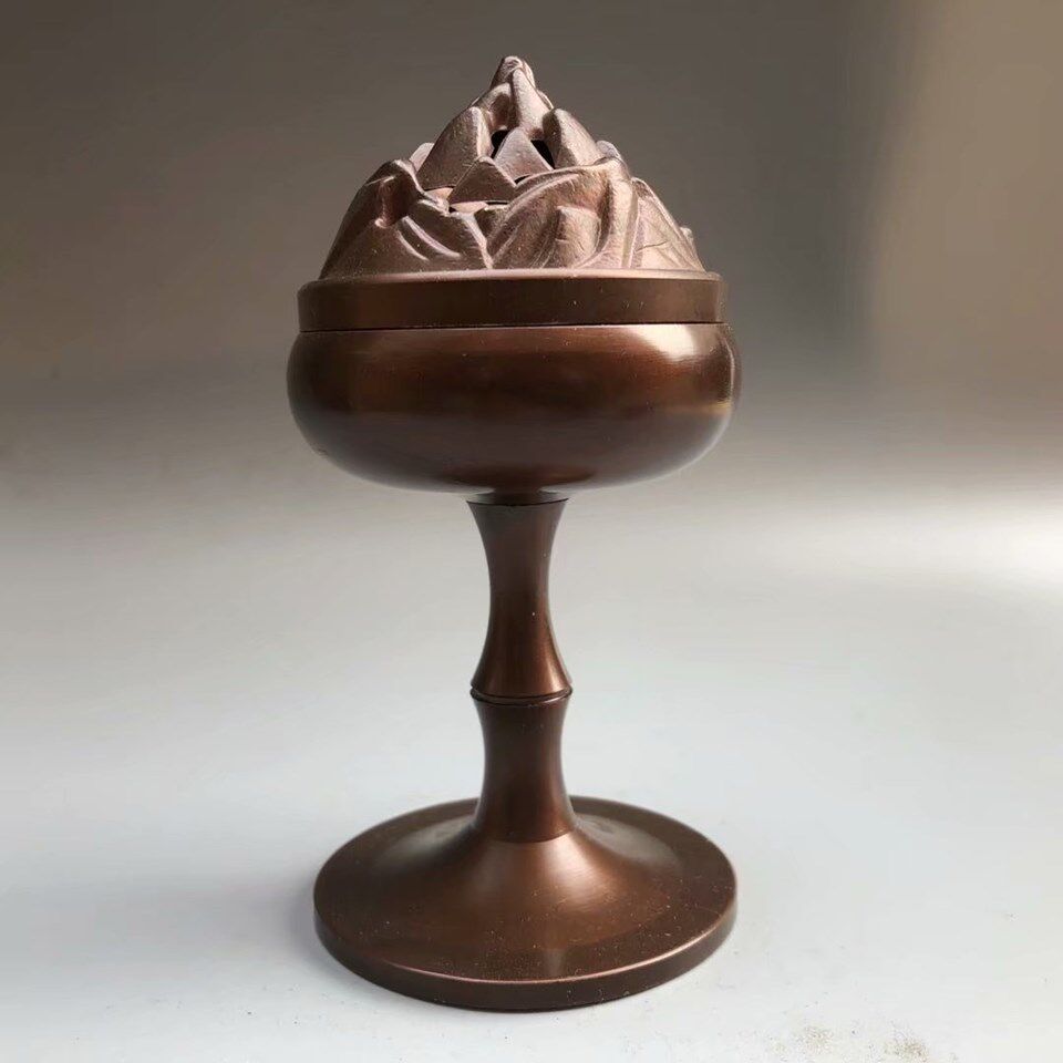 香炉镀铜古典挂式吊炉创意个性桌面摆件家居办公室摆件