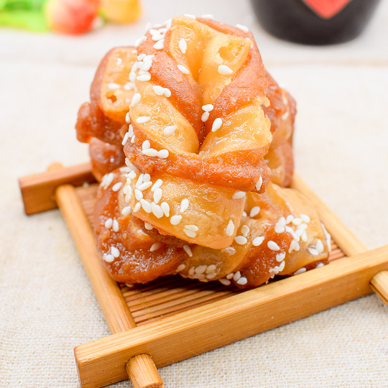 山东特产蜜刀环蜜食果子蜜翻麻花套环传统糕点传统中式糕点
