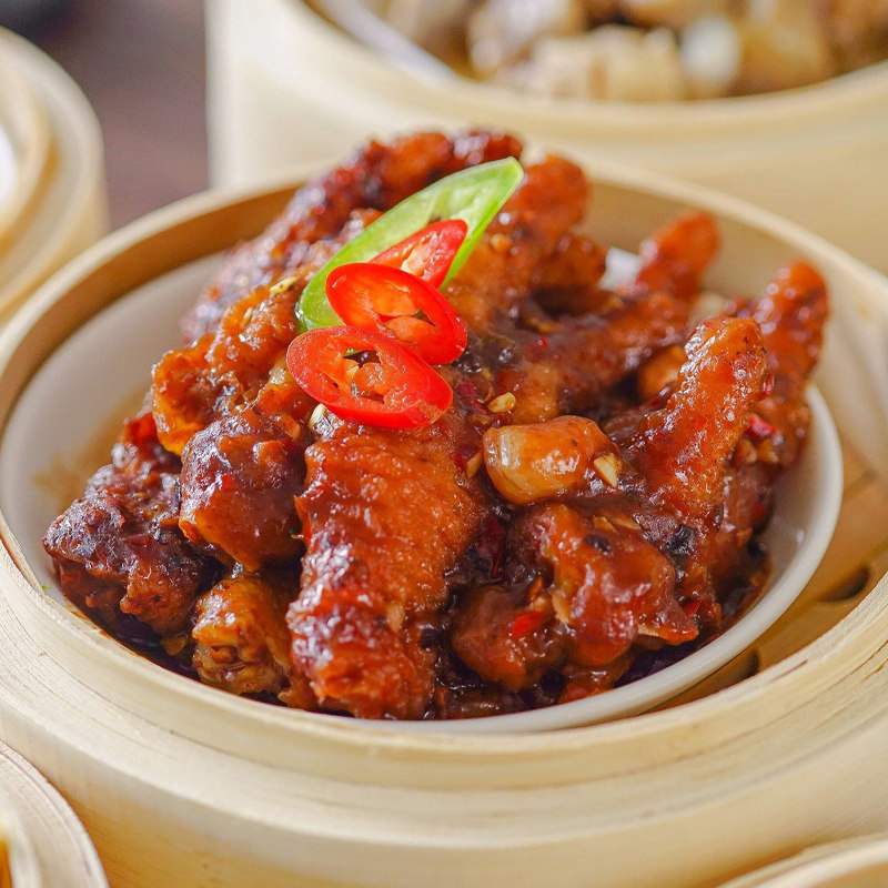 凤爪百酱广式港式早茶点心粤菜茶楼半成品即食鸡熟食