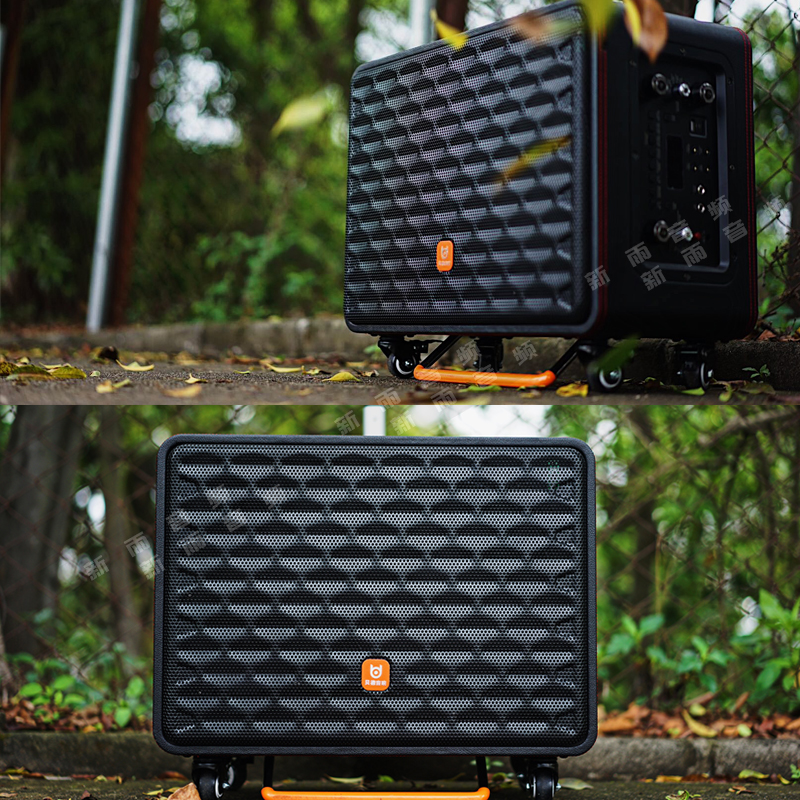 贝德空乘三分频声卡音响一体机bdh1285k歌户外直播大功率移动音箱