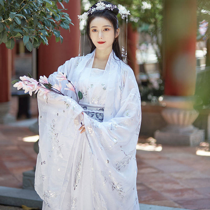 2022新款古装汉服女夏季中国风飘逸花神赋古风夏季日常齐腰襦裙