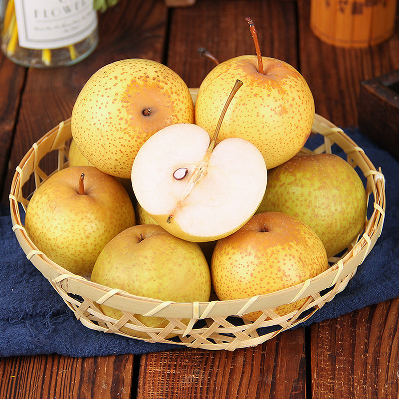正宗花盖东北鞍山特产软梨可做冻梨现摘水果梨