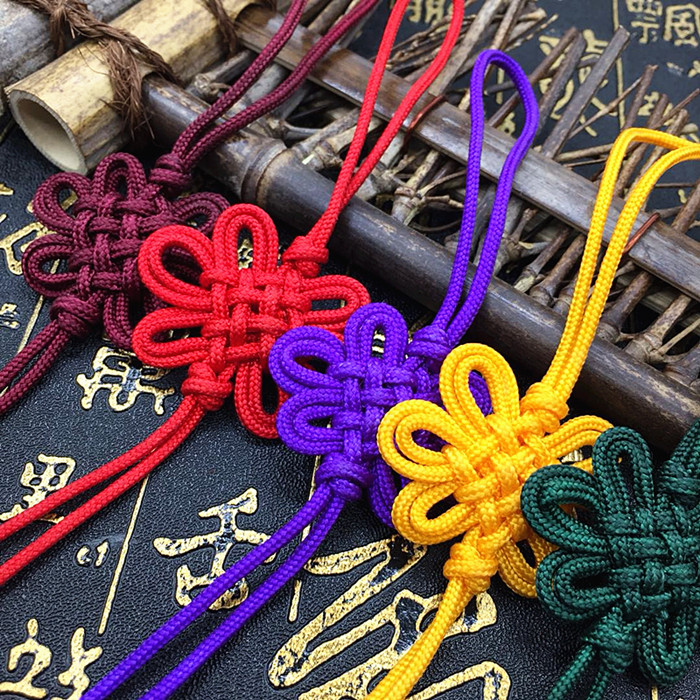 中国结手工编织大玉线结传统工艺手把绳饰品配件 中国结车挂配件