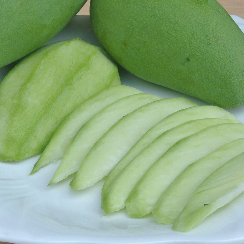 生芒果5斤生吃酸脆芒新鲜酸芒果青芒果腌制芒酸芒果生吃酸脆芒生