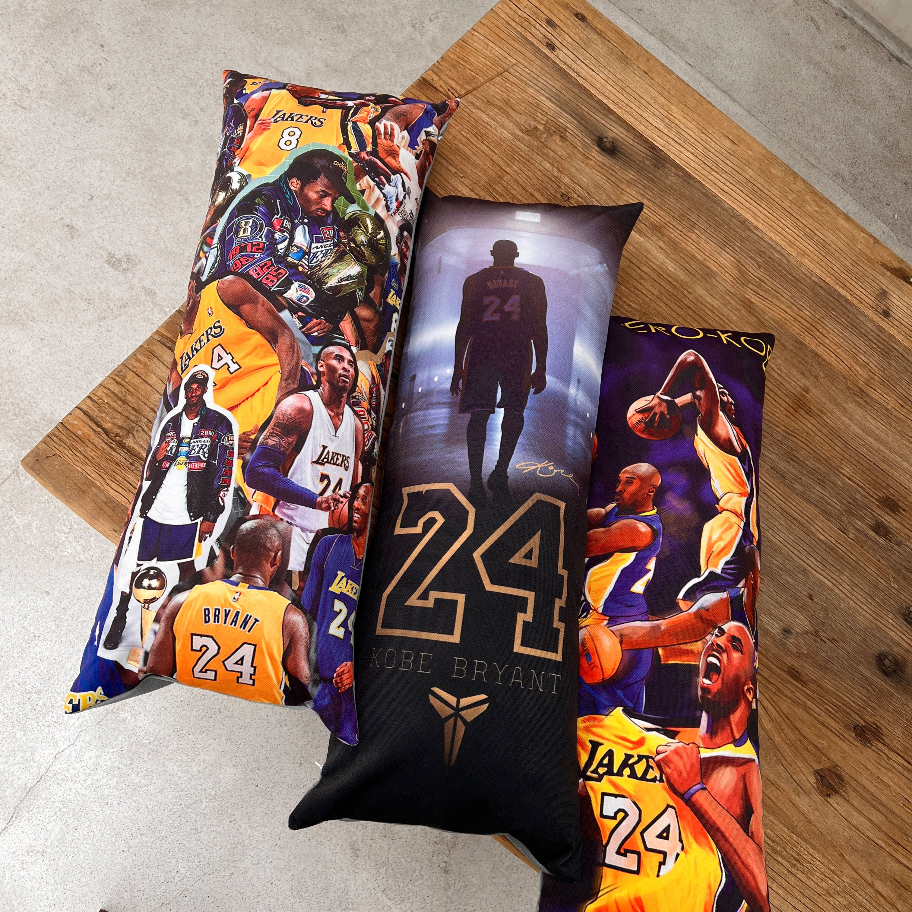 nba篮球科比黑曼巴湖人队周边身长抱枕腰枕定制靠垫