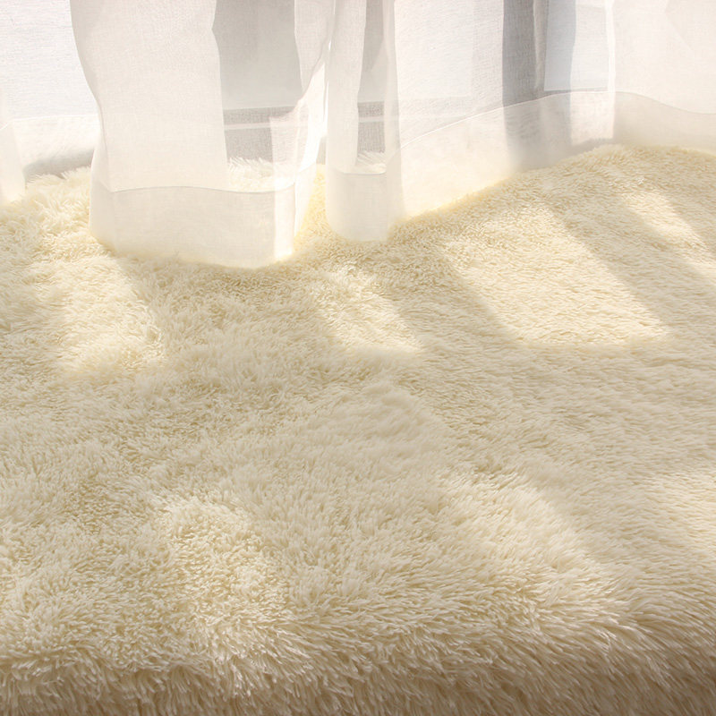 米白色毛毯拍照摄影背景布室内宝宝照相背景毯网红卧室摆拍小地毯_双