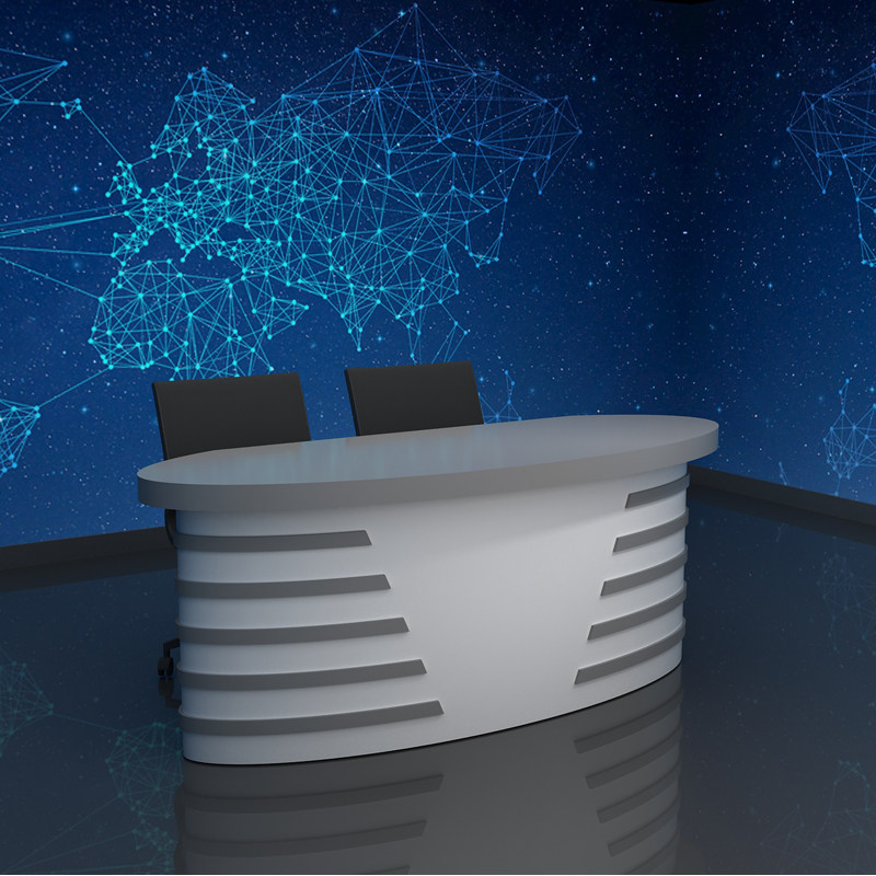 播音主播桌儿儿童主持演讲讲桌学校广播口才接待台