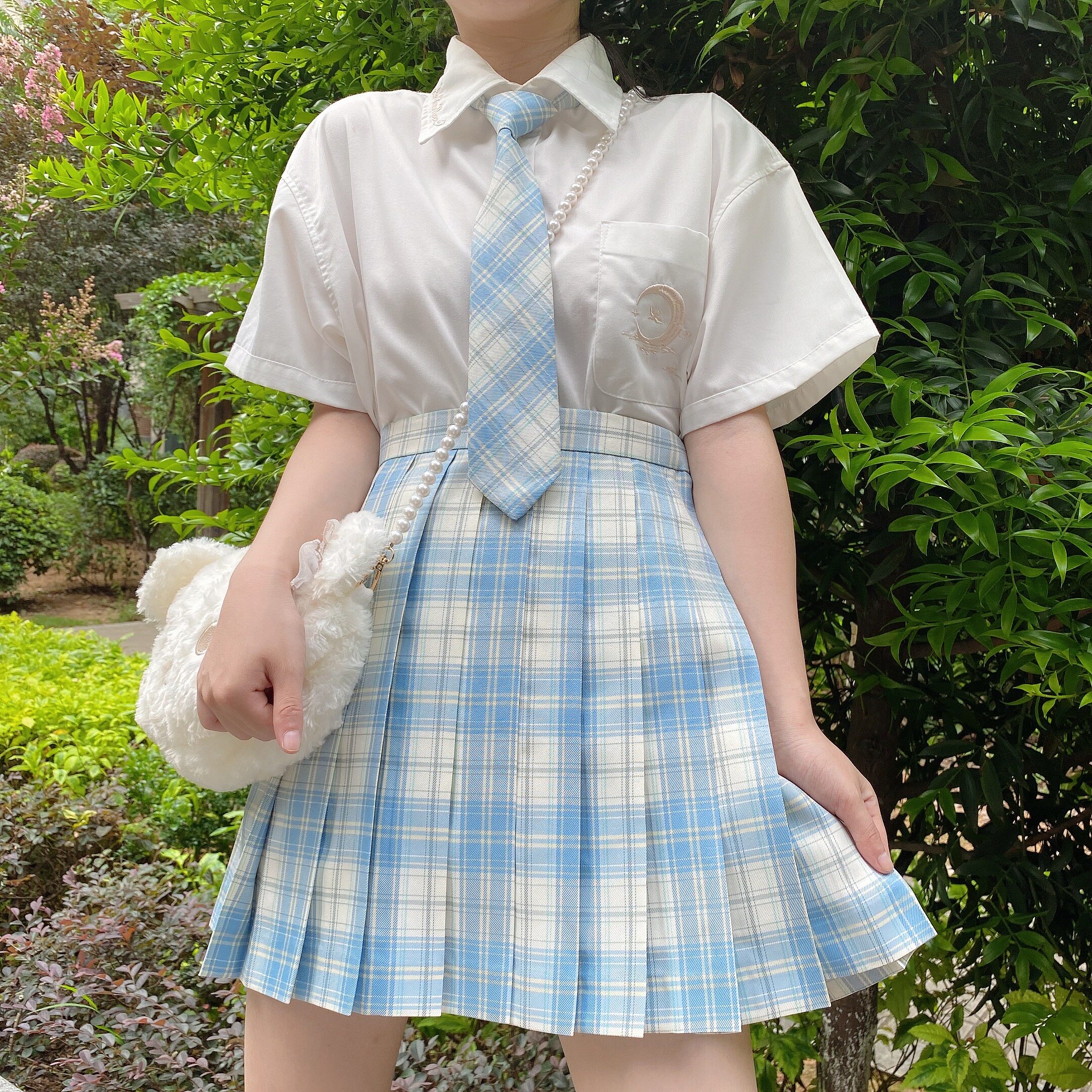 白溟jk中牌原创正版制服裙现货掉落格裙正统日系风学生格子半身裙