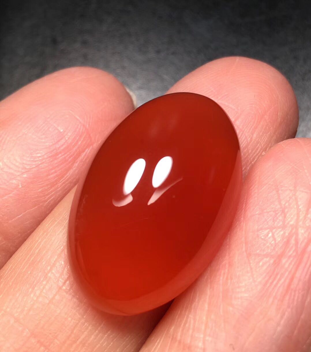 精品原矿保山南红玛瑙红大戒指面无杂裂高冰起戒指