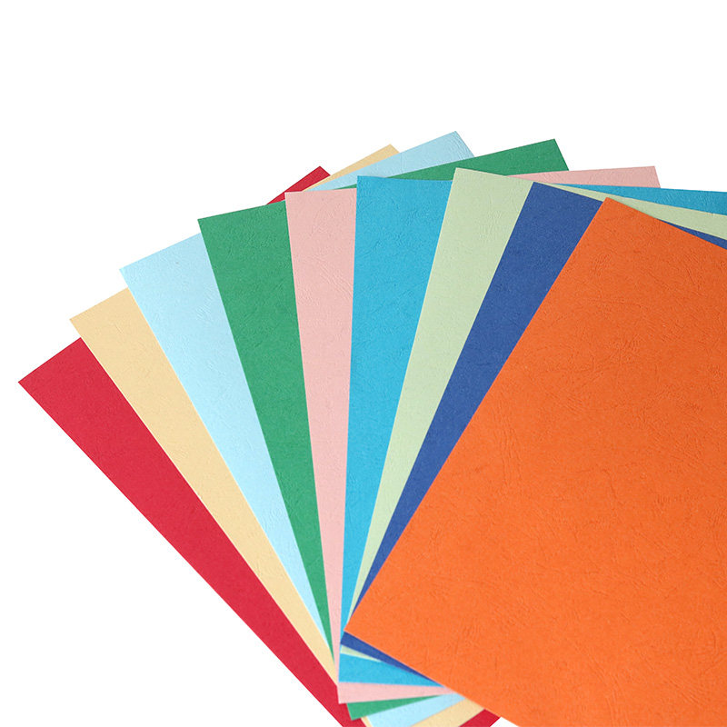 a4皮纹纸160g/230g硬卡纸彩色厚手工封皮云彩纸 装订封面纸 凹凸封皮