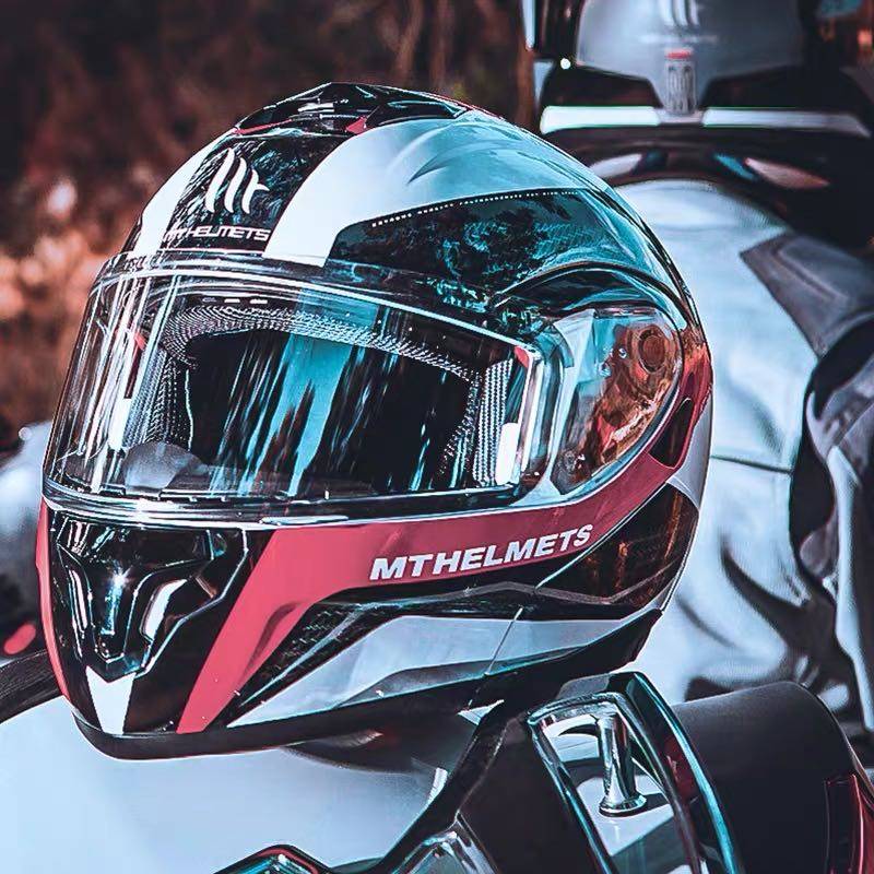 西班牙mt摩托车头盔四季揭面盔双镜片摩托车头盔