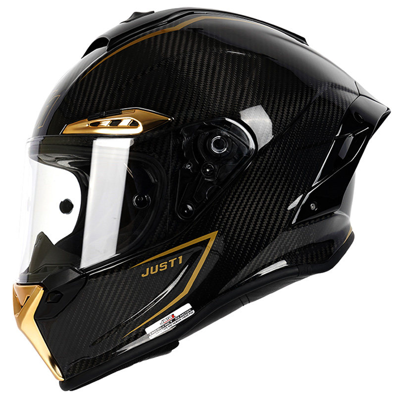 意大利just1摩托车头盔机车赛道碳纤维全盔四季男女摩托车头盔