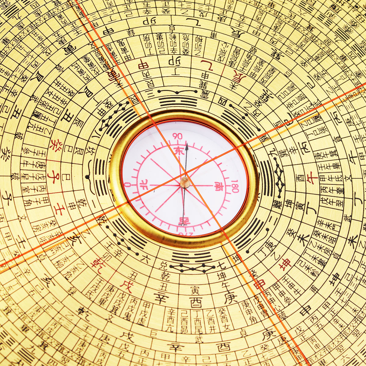 包邮正品香港老字号8寸专业三元三合综合罗盘摆件