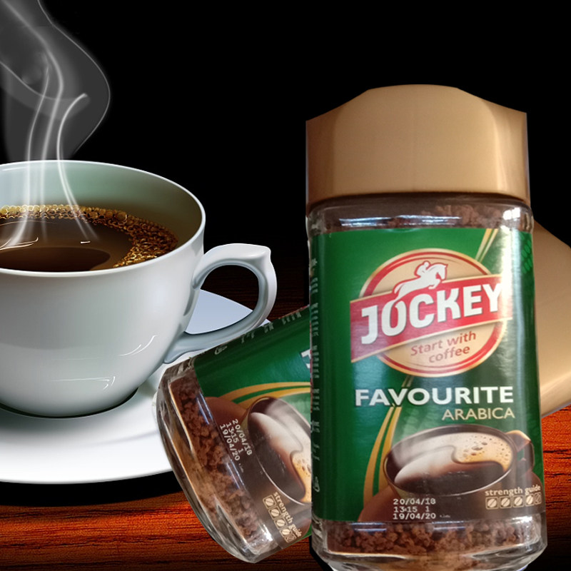 咖啡进口俄罗斯骑士咖啡粉jockey浓香香型速溶95克速溶咖啡