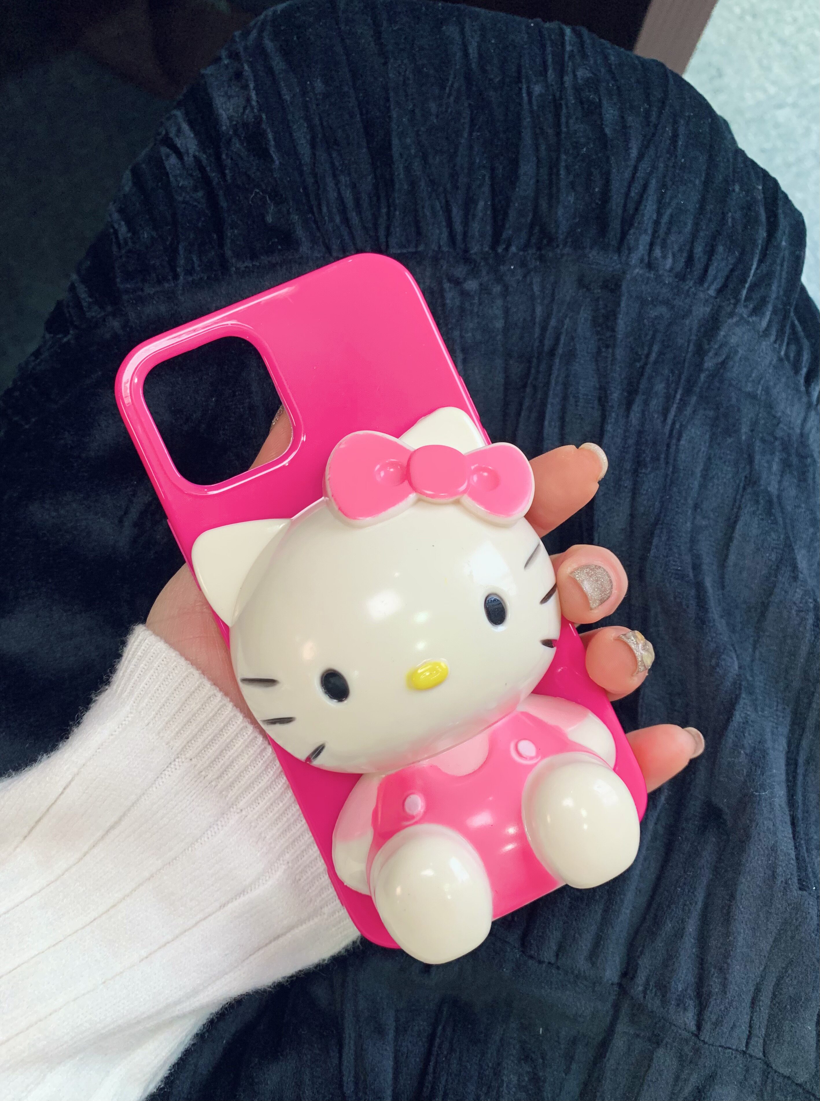 diy奶油手机机壳kt哈喽hellokitty凯蒂猫公仔其他diy饰品配件
