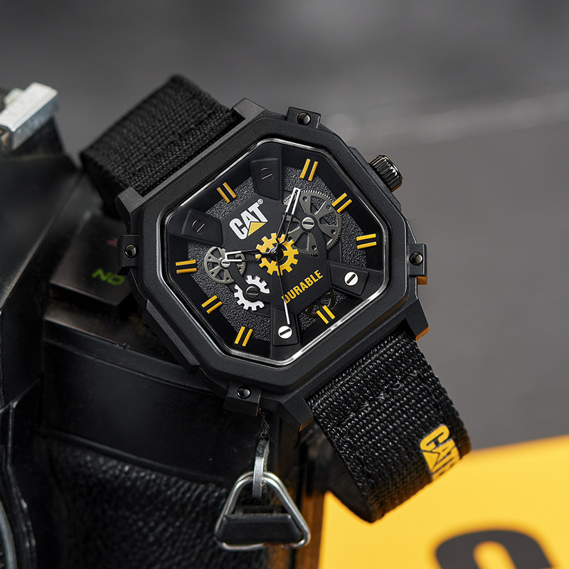 cat卡特手表男士运动石英机械表复古大表盘男表机能风配色腕表m76