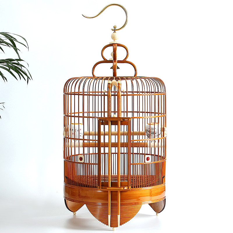 鸟笼老竹高档广式新款画眉画眉鸟大全全套配件鸟笼