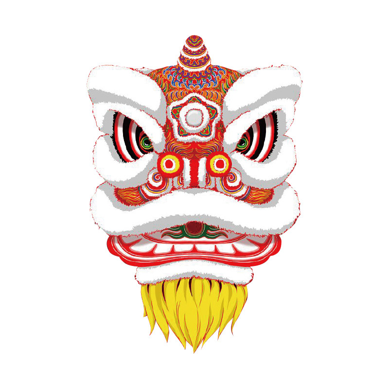 国潮狮子车贴中国国风遮盖划痕车身摩托车电动车汽车装饰贴