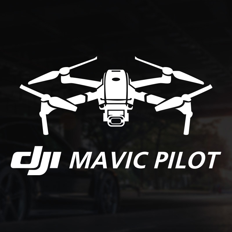 大疆无人机飞行员车贴个性创意户外logo贴纸mavic汽车装饰贴