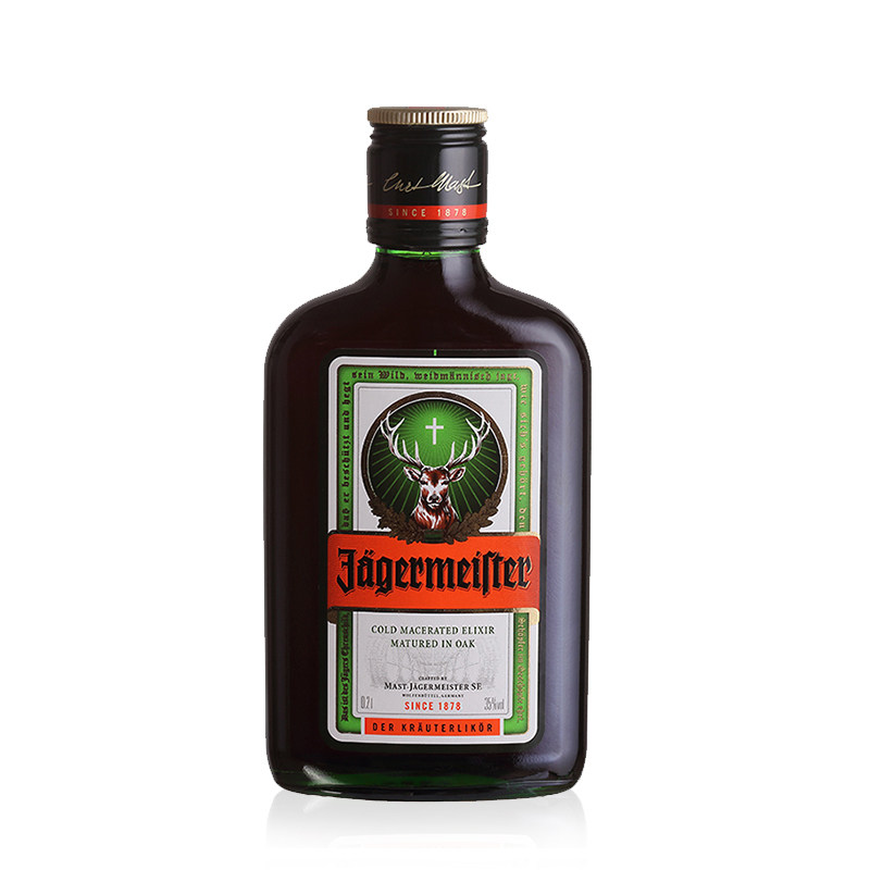 野格小瓶便利店调酒德国野格圣鹿力娇酒利口酒200ml鹿头酒行货