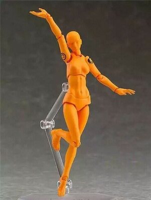 10手办figma20男女绘画素体关节可动画画素描人体手办