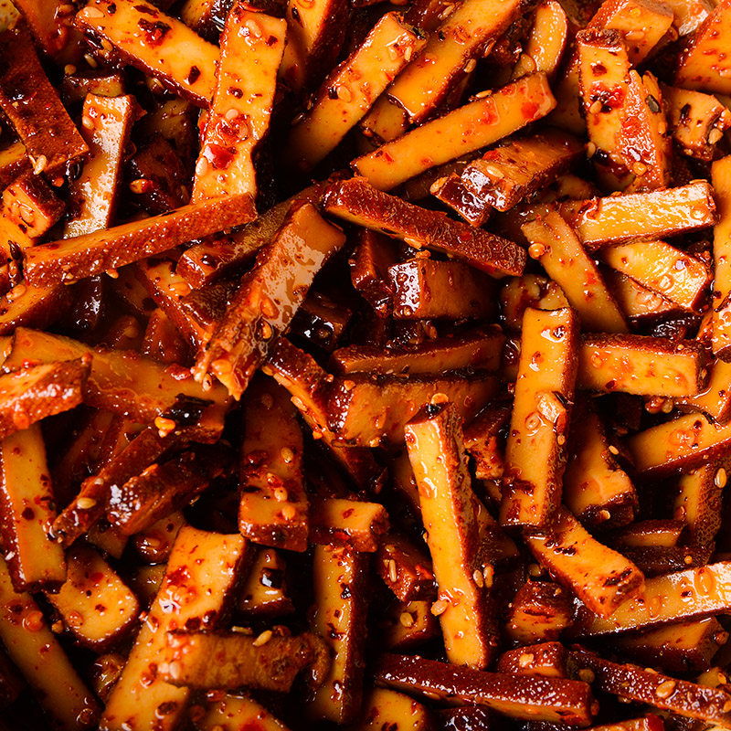 思乡山湖南特产平江香干柴火豆干香辣辣味传统豆腐干