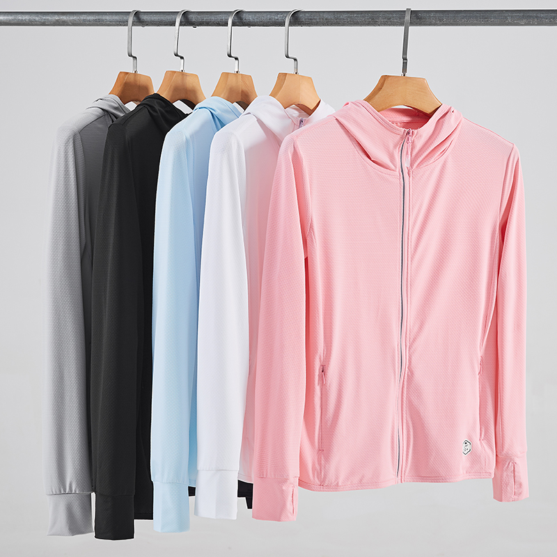 UPF50+防晒衣女防紫外线透气冰丝长袖防晒服男薄2021新款皮肤衣夏