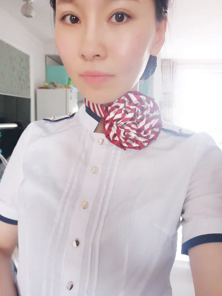 职业装中国铁路女士领花列车乘务员商务韩版高铁发饰