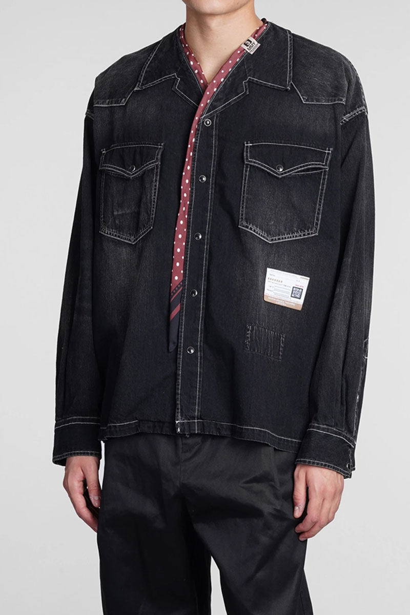 现货牛仔款刷男装康裕三原mihara新三原买手设计师卫衣