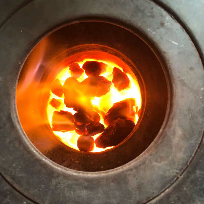 无烟碳锅炉商用煤炭无烟煤块家用室内炭颗粒一吨打铁取暖炉煤块