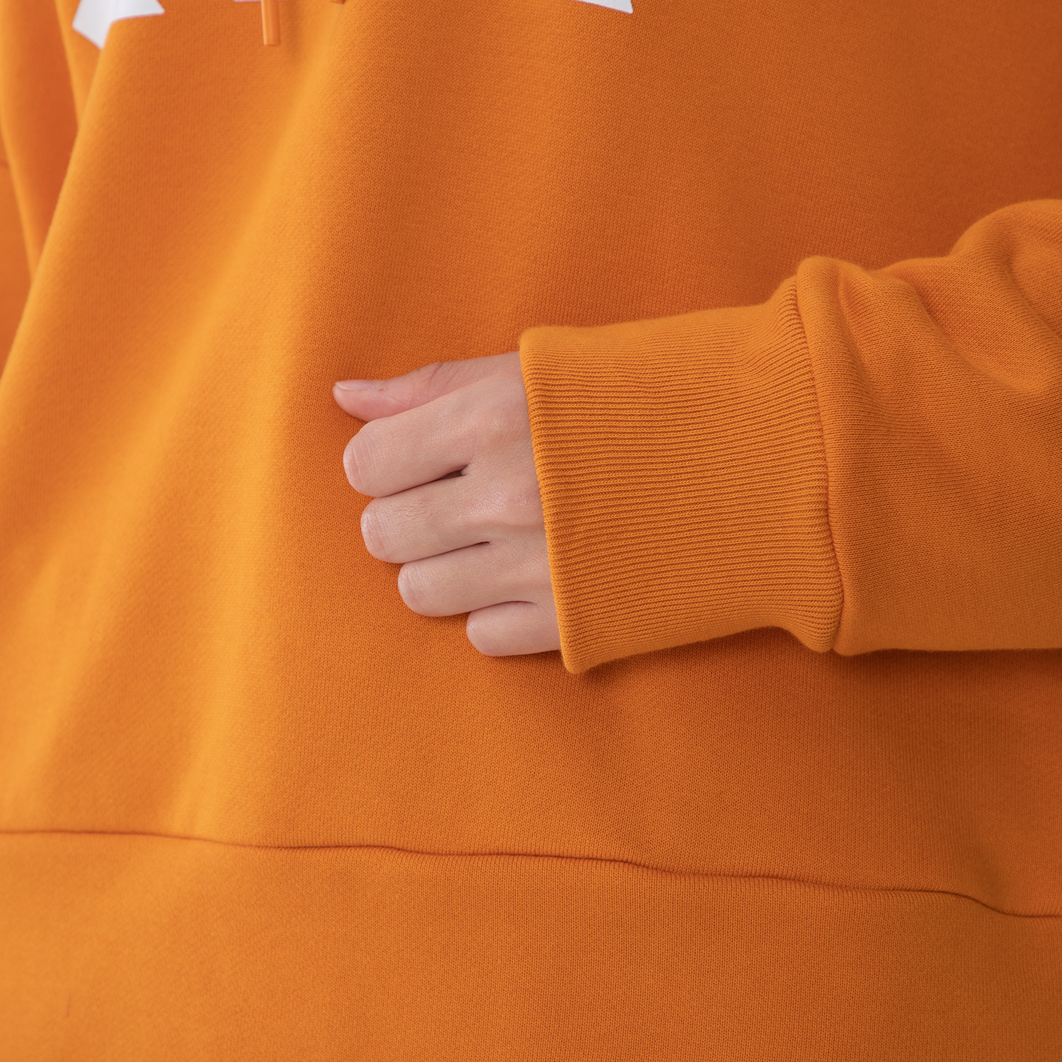 阿迪达斯橙色卫衣女装2022春季新款运动服连帽套头衫宽松外套上衣