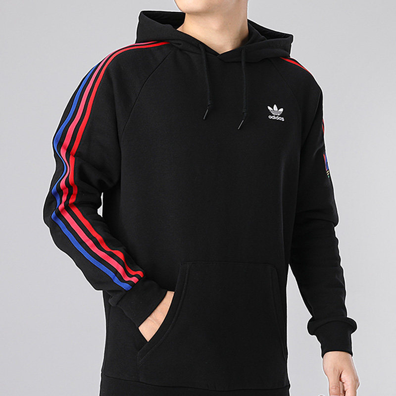 阿迪达斯三叶草卫衣男装2020新款运动服连帽上衣宽松外套ge6245