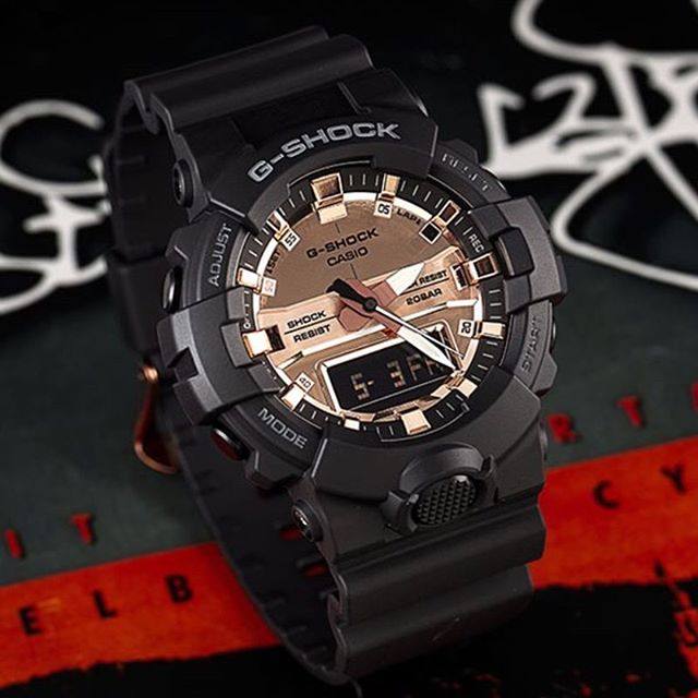 卡西欧gshock运动防水树脂手表男女ga800blmmc日韩腕表