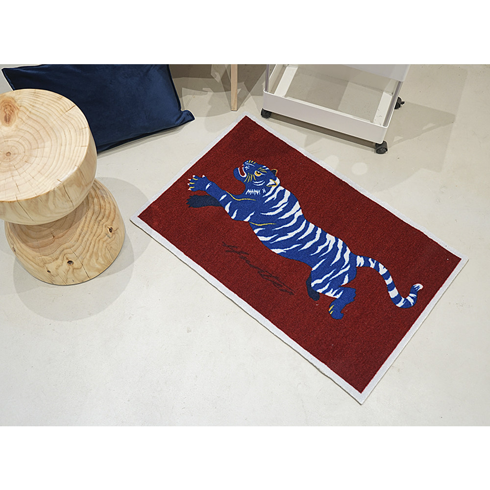 24hcasa老虎hunter森林狩猎者装饰羊毛进门地毯地垫地毯