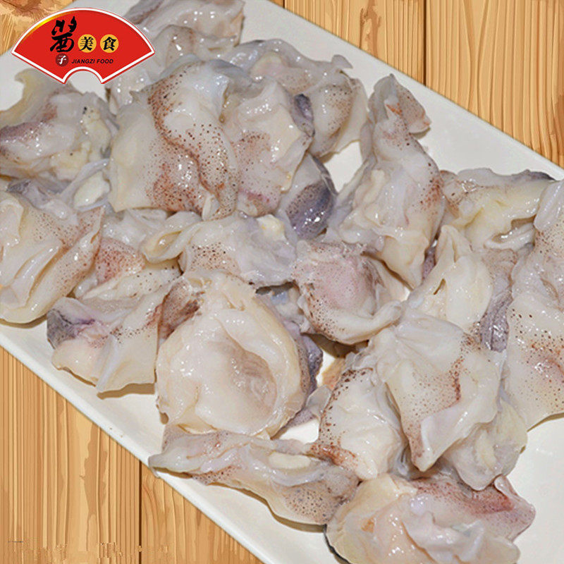 鱿鱼冷冻新鲜脖块毛重10斤脖子食堂快餐专用冷冻鱿鱼
