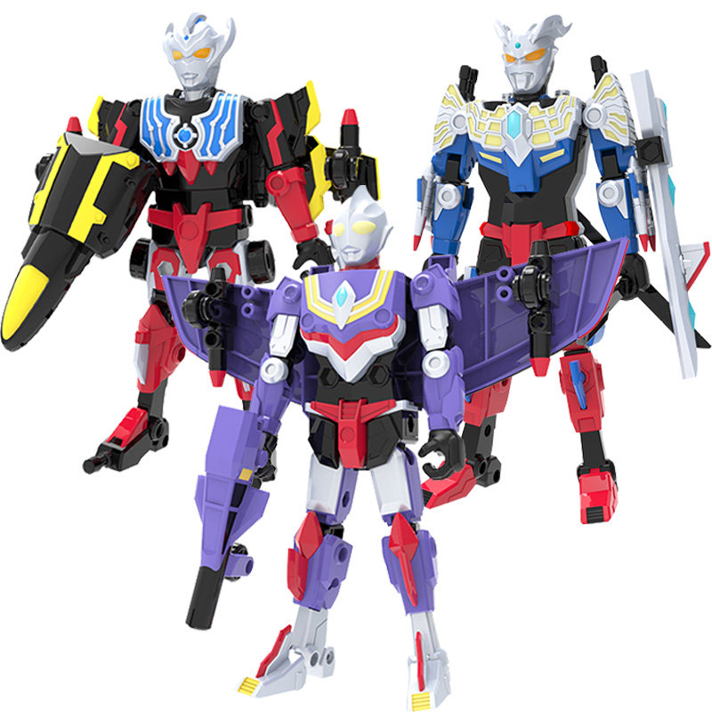 灵动创想奥特曼变形机甲拼装机器人儿童男孩玩具战斗机奥特曼玩具专区