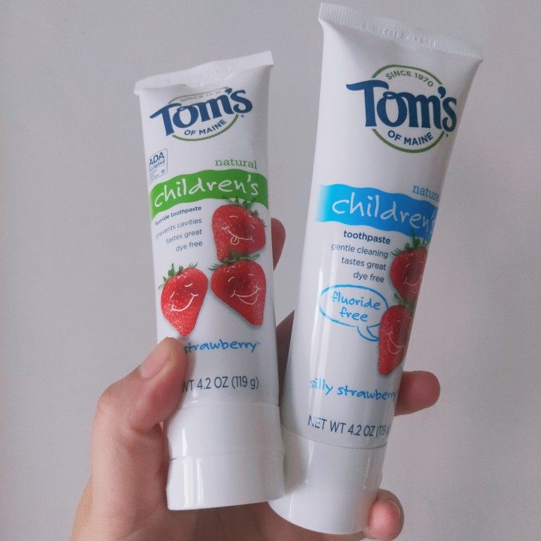 现货美国tomsofmaine儿童草莓橙子芒果果味牙膏